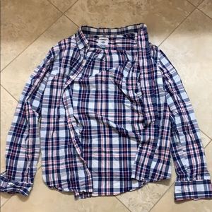 Old Navy Dress Shirt Checkered Men’s Medium
